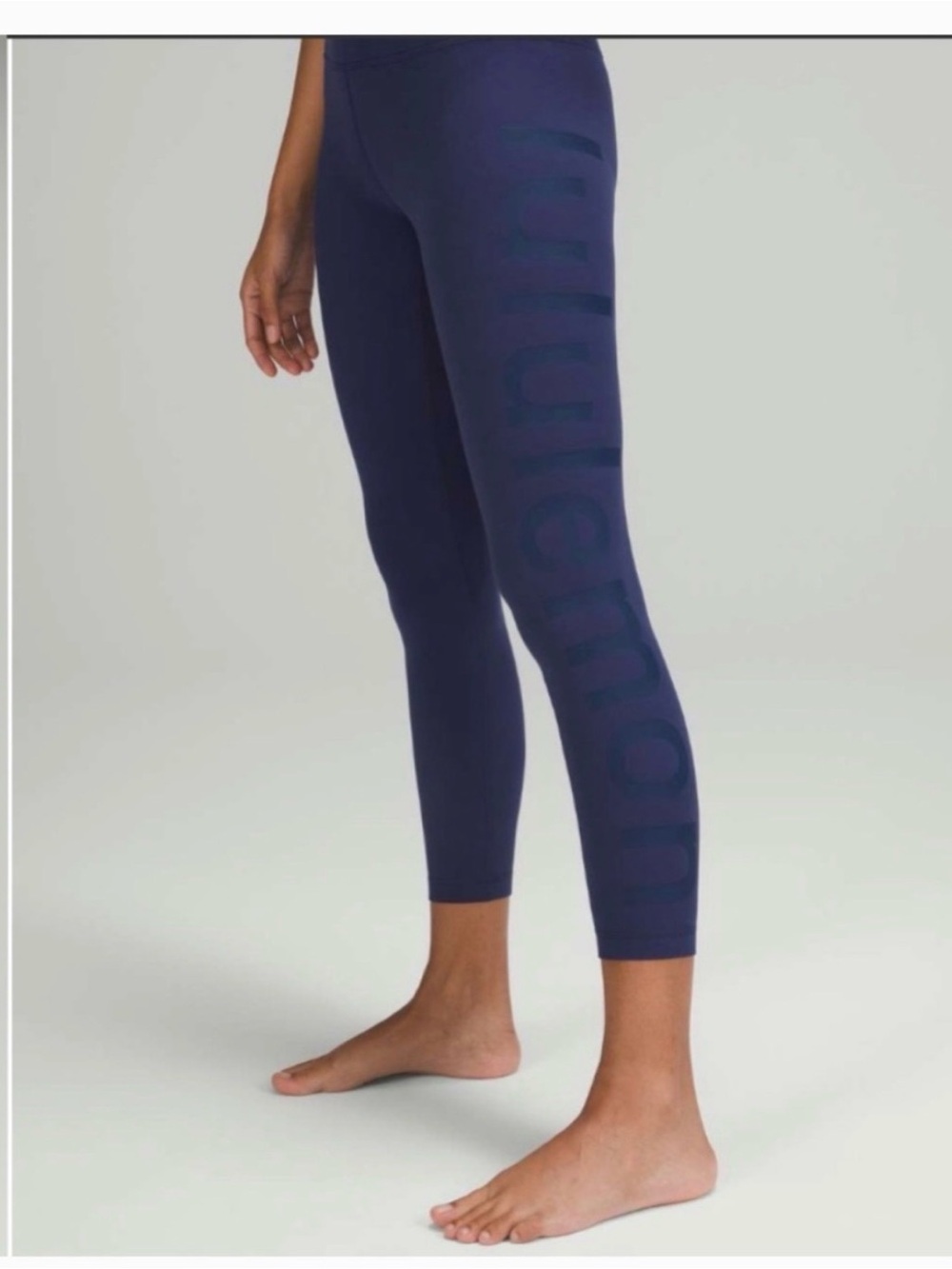 Lululemon Align 7/8 leggings with brand name